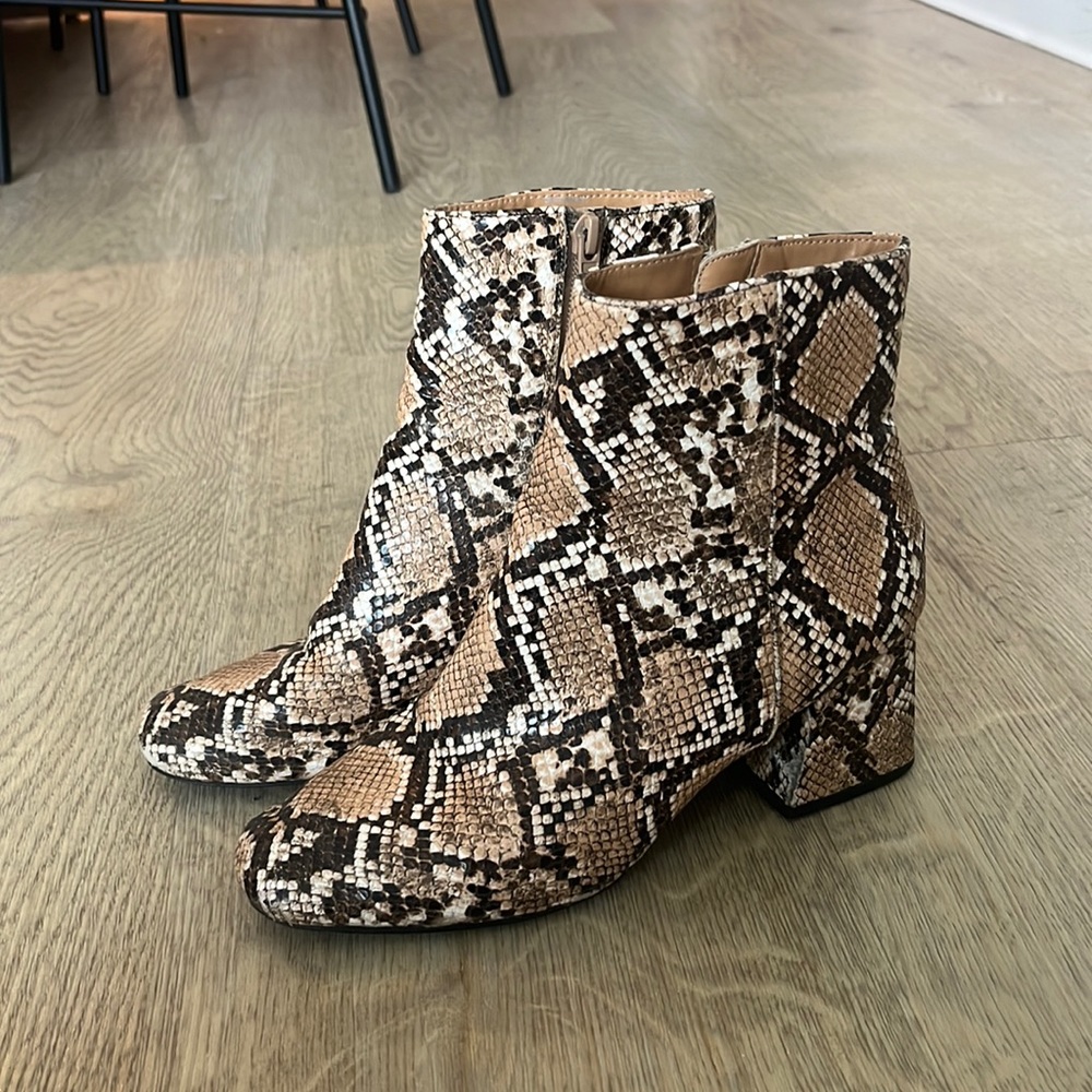 Steve Madden Snakeskin Booties